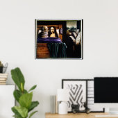 Leo und Mona Poster (Heimbüro)