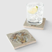 Leo Venedig Steinuntersetzer (Seitenansicht)