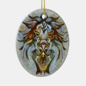 Leo Venice Keramik Ornament (Rechts)