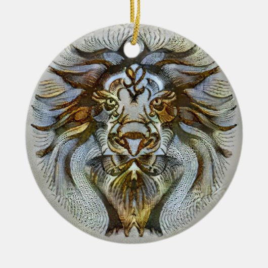 Leo Venice Keramik Ornament (Vorne)