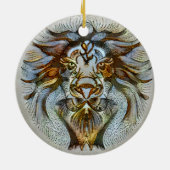 Leo Venice Keramik Ornament (Hinten)