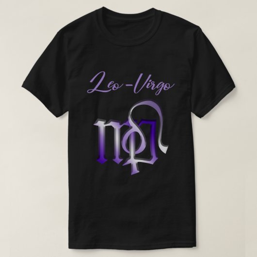 Leo Virgo Cusp Zodiac Horoscope 1 T-Shirt (Design vorne)