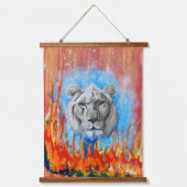 Leo Wandteppich Mit Holzrahmen (Vorderseite)