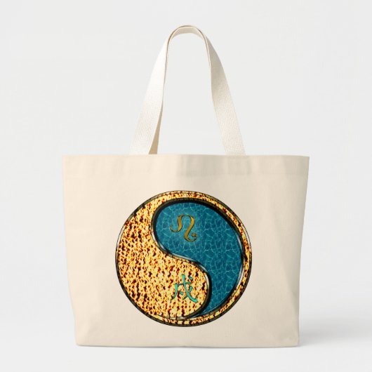 Leo & Water Dog Jumbo Stoffbeutel (Vorne)