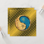 Leo & Water Horse Karte (Vorderseite/Rückseite Beispiel)