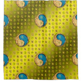 Leo & Water Monkey Duschvorhang (Vorderseite)