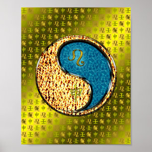 Leo & Water Monkey Poster