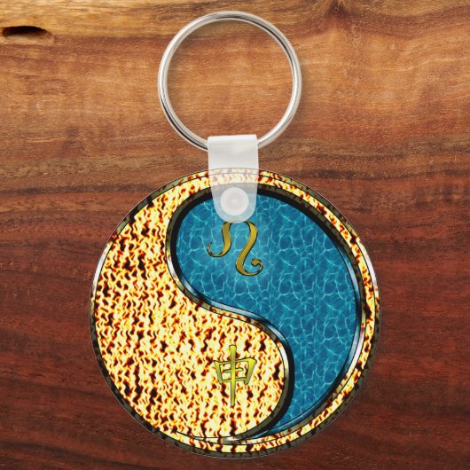 Leo & Water Monkey Schlüsselanhänger (Rückseite)