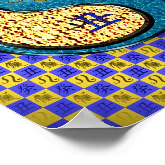 Leo & Water Ox Poster (Ecke)