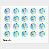 Leo Watercolor Zodiac Sticker (Blatt)