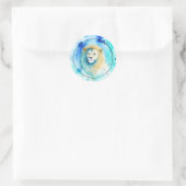 Leo Watercolor Zodiac Sticker (Tasche)