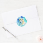 Leo Watercolor Zodiac Sticker (Umschlag)