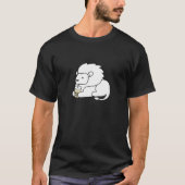 Leo Western Zodiac Lion trinkt Boba Blase Milk T-Shirt (Vorderseite)