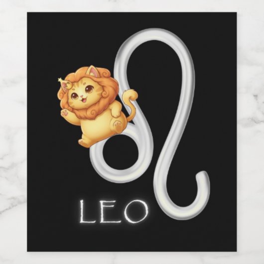 Leo Wine Label Weinetikett (Einzelnes Label)