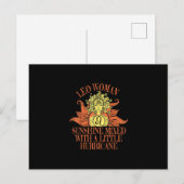 Leo Woman Zodiac Sign Juli August Geburtstag Postkarte (Vorne/Hinten)
