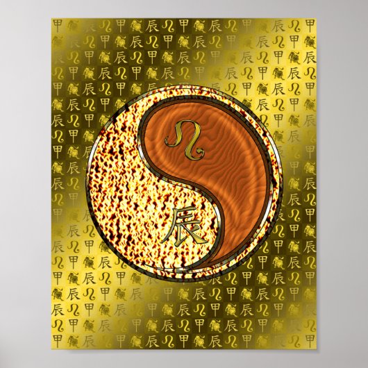 Leo & Wood Dragon Poster (Vorne)