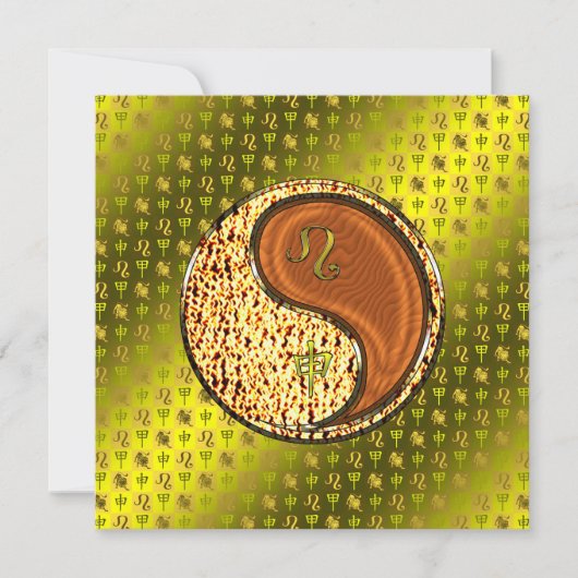 Leo & Wood Monkey Karte (Vorderseite)