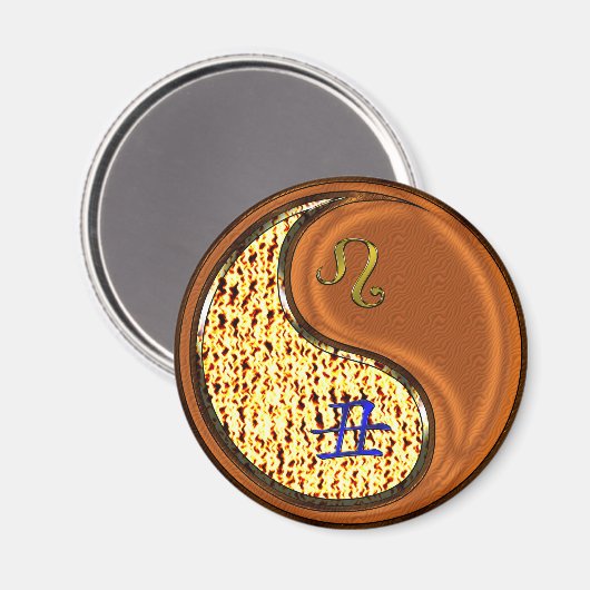 Leo & Wood Ox Magnet (Vorderseite/Rückseite)