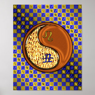 Leo & Wood Ox Poster