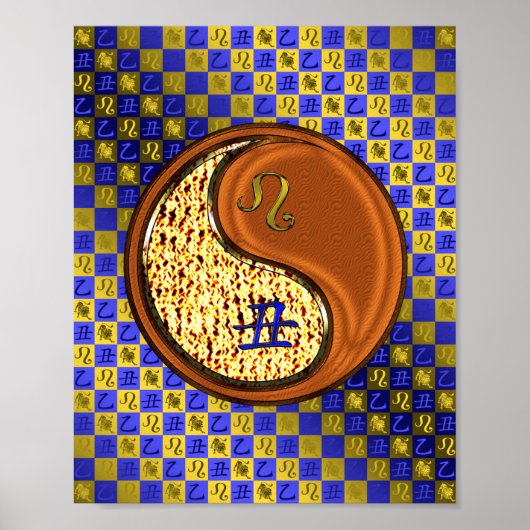 Leo & Wood Ox Poster (Vorne)