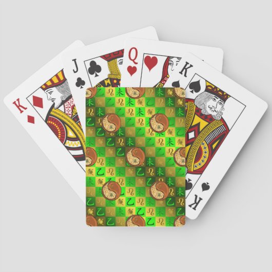 Leo & Wood Ziege Spielkarten (Rückseite)