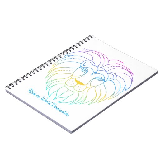 Leo World Dominanz Notizblock (Linke Seite)