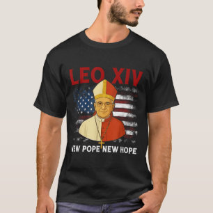 Leo Xiv Neuer Papst Neue Hoffnung Flagge Retro Vin T-Shirt