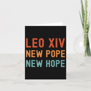 Leo Xiv Neuer Papst Neue Hoffnung Retro Vintage Fa Karte