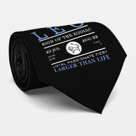 Leo-Zeichen des Zodiaks, astrologisch Krawatte