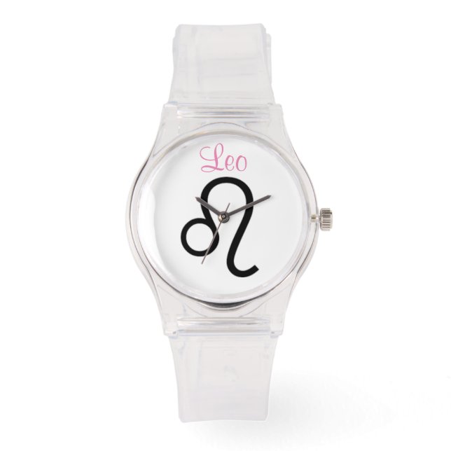 Leo-Zeichen des Zodiaks. Ladys Watches. Armbanduhr (Vorderseite)