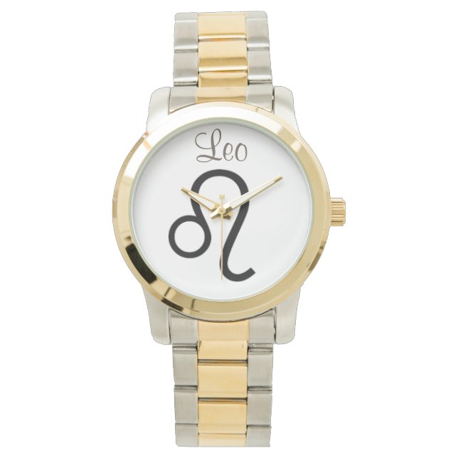 Leo-Zeichen des Zodiaks. Ladys Watches. Armbanduhr (Vorderseite)