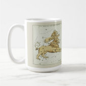 Leo Zodiac Antique Astronomisches Diagramm Kaffeetasse (Links)