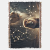 Leo Zodiac Art - Majestic Lion and Constellation. Decke (Vorderseite Vertikal)