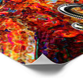 Leo Zodiac Art Poster (Ecke)