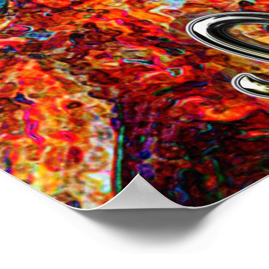 Leo Zodiac Art Poster (Ecke)