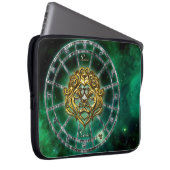 Leo Zodiac Astrologie Design Laptopschutzhülle (Vorne Rechts)