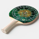 Leo Zodiac Astrologie Design Tischtennis Schläger (Vorderseite)