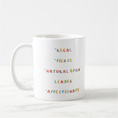 Leo Zodiac Astrologie Inneres Kind Kaffeetasse (Links)