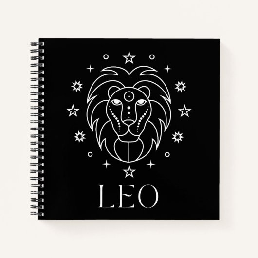 Leo Zodiac Astrologie Notizblock (Vorderseite)