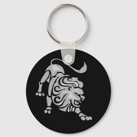 Leo Zodiac Astrologie Schlüsselanhänger (Vorderseite)