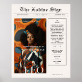 Leo | Zodiac Astrology Foto Newspapier Poster (Vorne)