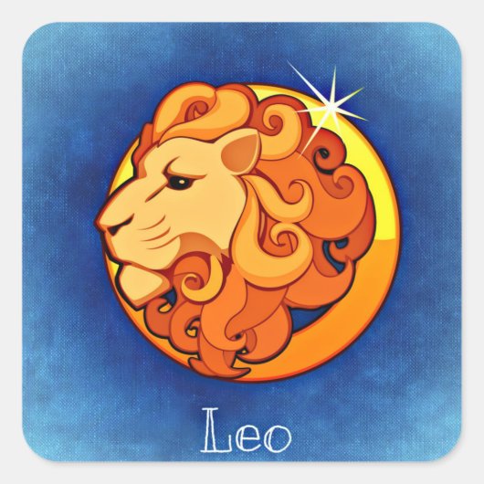 Leo zodiac Aufkleber (Vorderseite)