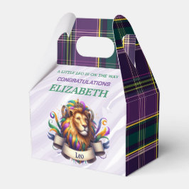 Leo Zodiac Baby Shower 4"w x 2.5"l x 5"h Geschenkschachtel