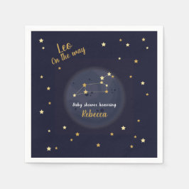 Leo zodiac Babydusche Serviette