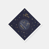 Leo zodiac Babydusche Serviette (Ecke)