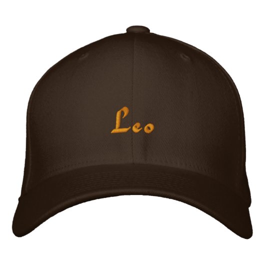 Leo Zodiac bestickte Cap / Hat Kappe (Vorderseite)