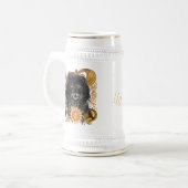 Leo Zodiac Bierglas (Vorderseite Links)