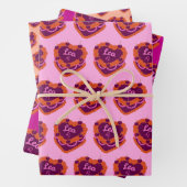 Leo Zodiac Coquette Herz Birthday Cake Geschenkpapier Set (Beispiel)