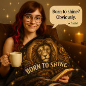 Leo Zodiac Fleece Blanket - Geboren zu Shine