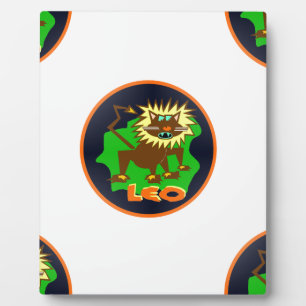 Leo zodiac fotoplatte